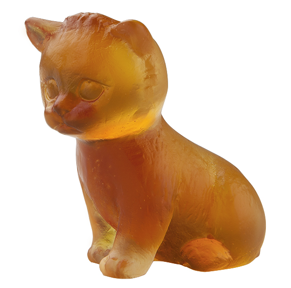 Mini-chaton assis ambre - Daum
